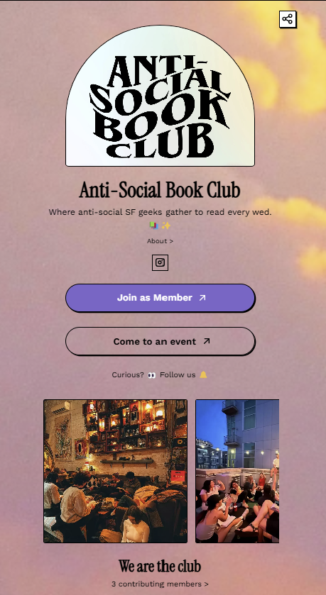 Community Clubs Platform