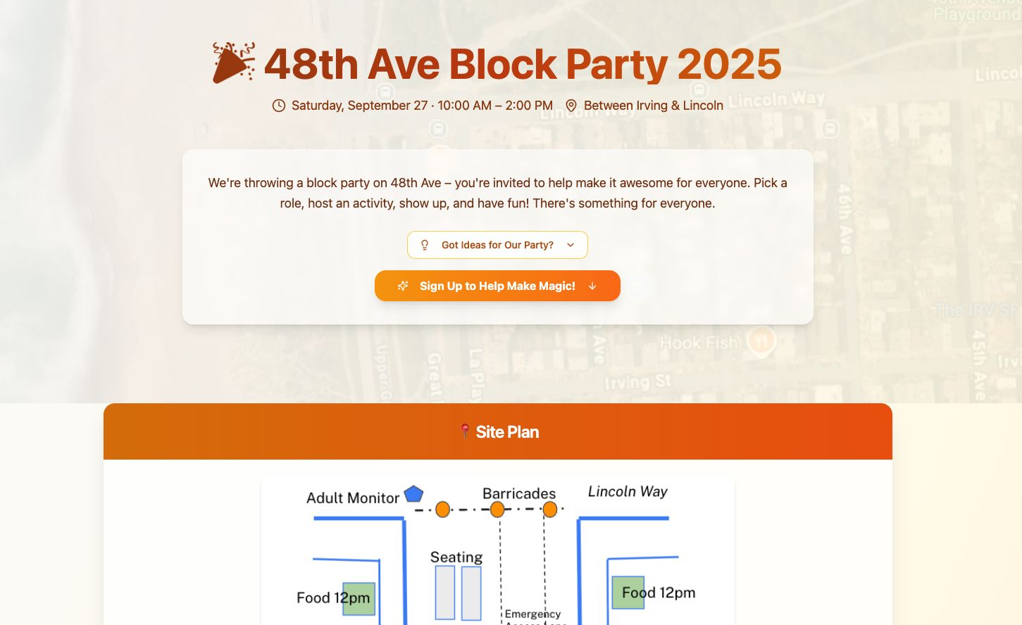 Block Party Organizing