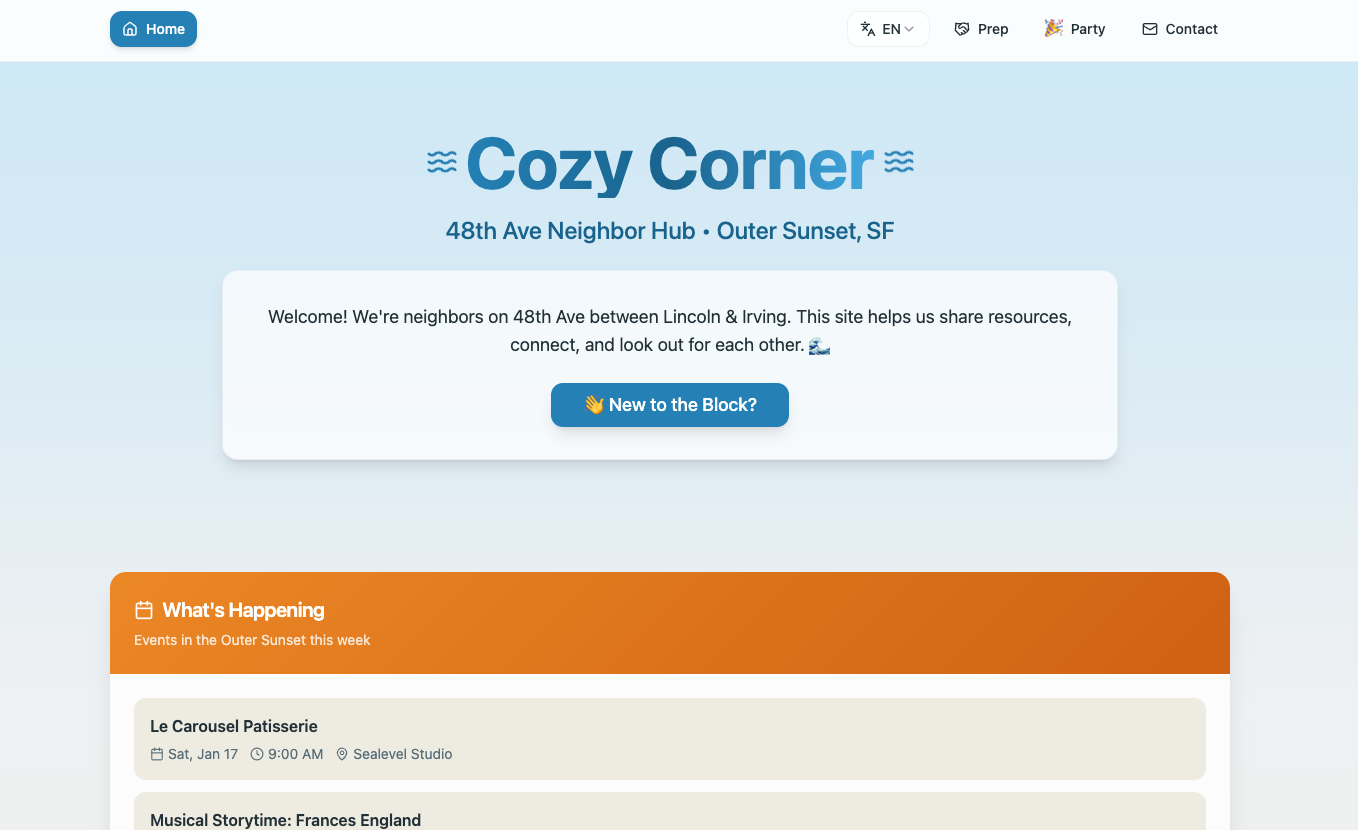 Hyperlocal Neighbor Hub